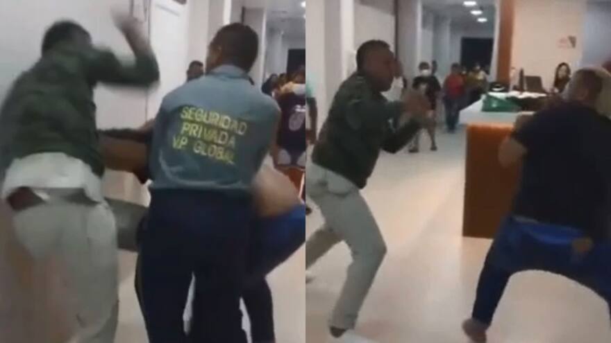Enfermero y padre de familia se fueron a los golpes en clínica de Cartagena