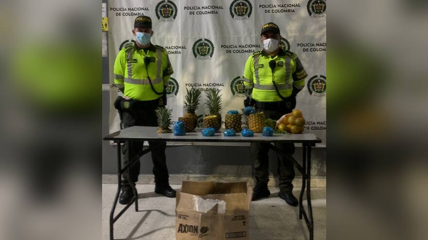 Decomisan ‘narco-piñas’ en bus interdepartamental en Barranquilla