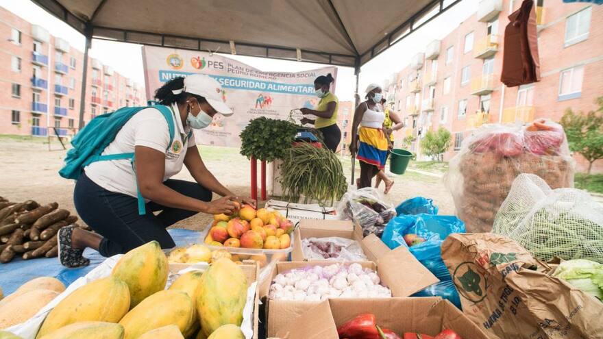 Mercado Móvil Campesino visita Villa Estrella en Cartagena