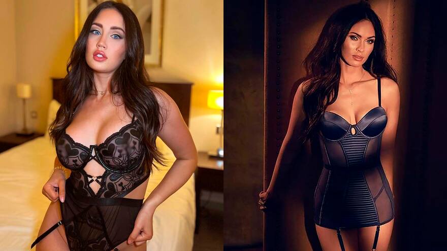 Ella es Taylor Ryan, la doble de Megan Fox que hace una fortuna en OnlyFans por su parecido con la actriz