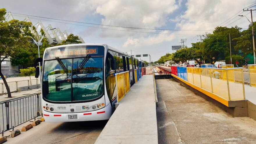 Transmetro habilita plataforma para llegar al ‘Metro’ este jueves