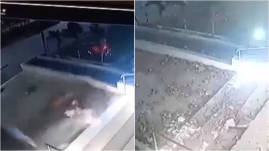 Video: Balcón de un edificio se desplomó en zona turística de Cartagena