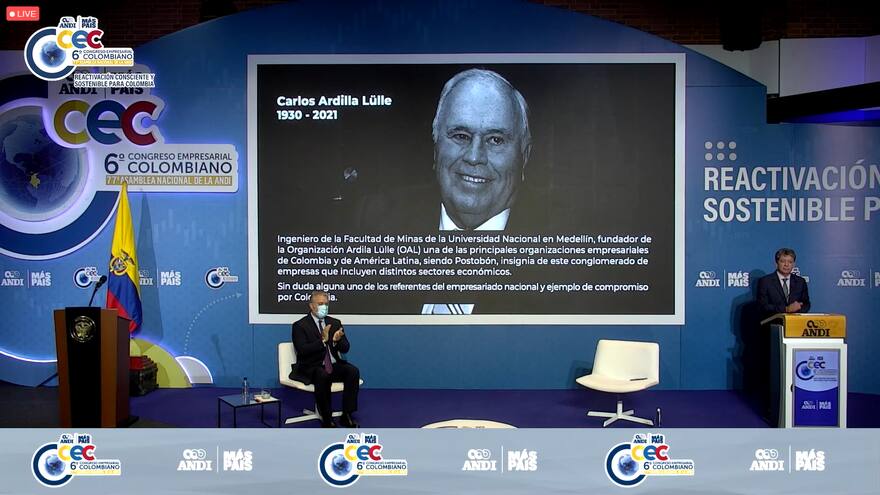 La ANDI rindió homenaje a Carlos Ardila Lülle
