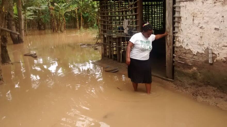 Desbordamiento de la ciénaga de Zapatosa: más de 45 familias afectadas en Curumaní