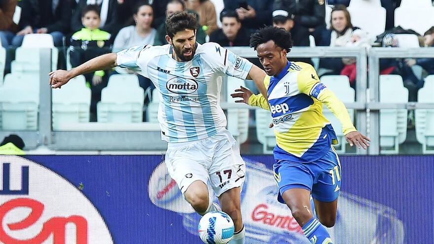 Juventus, con Cuadrado de titular, venció al Salernitana en la Serie A