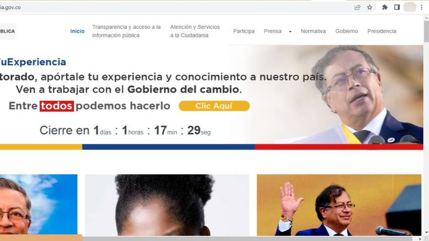 Cambio en la página web oficial de la presidencia: ahora lleva el apellido del mandatario