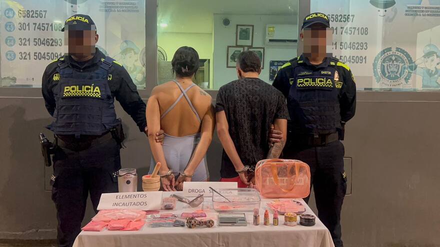 Capturan en Cartagena a señalados de fabricar y vender drogas sintéticas en zonas turísticas