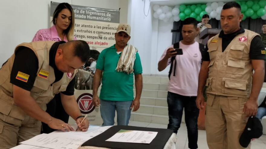 Declaran a otro municipio del Cesar libre de minas antipersonales