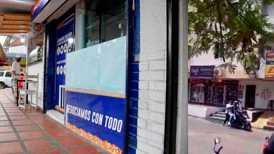 Cuatro hombres huyen en una moto tras intentar robar un local