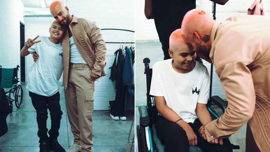Maluma le regaló una casa a Bastián Matías, un fan que padece de cáncerr