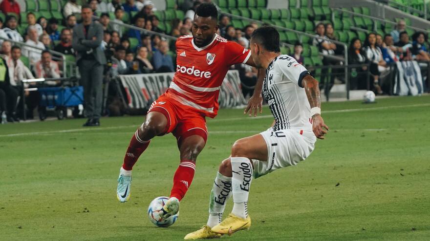 Video: Miguel Borja encaró a Andrada en amistoso picante entre River Plate y Monterrey, en Estados Unidos