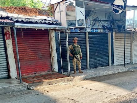 Despliegue militar y policial en Riohacha tras el anuncio de paro armado por alias Naín