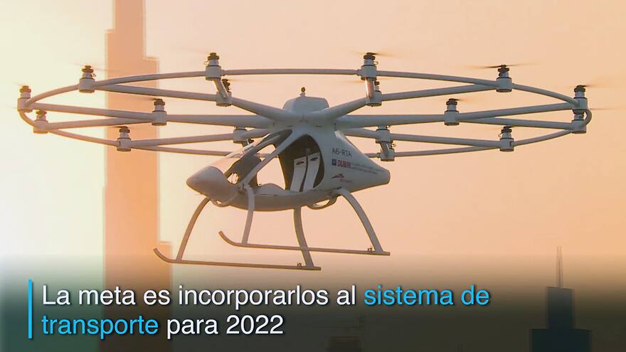 Dubái pone a prueba un taxi volador...¡sin piloto!