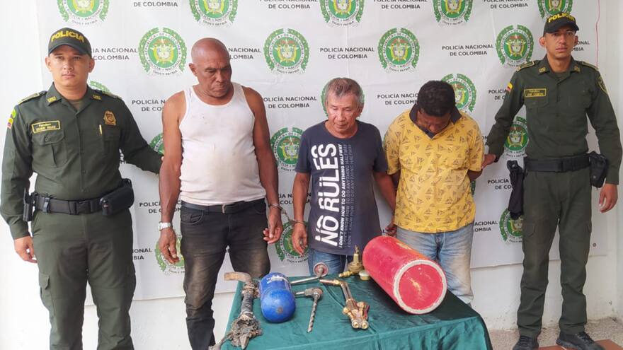 Magangué: capturan a tres hombres que pretendían hurtar una caja fuerte