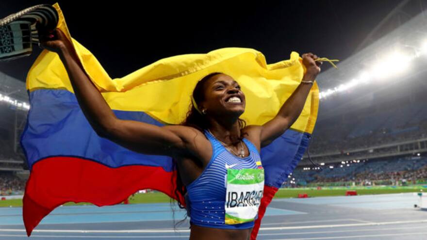 Caterine Ibargüen, abanderada de Colombia en los Juegos Olímpicos de Tokio