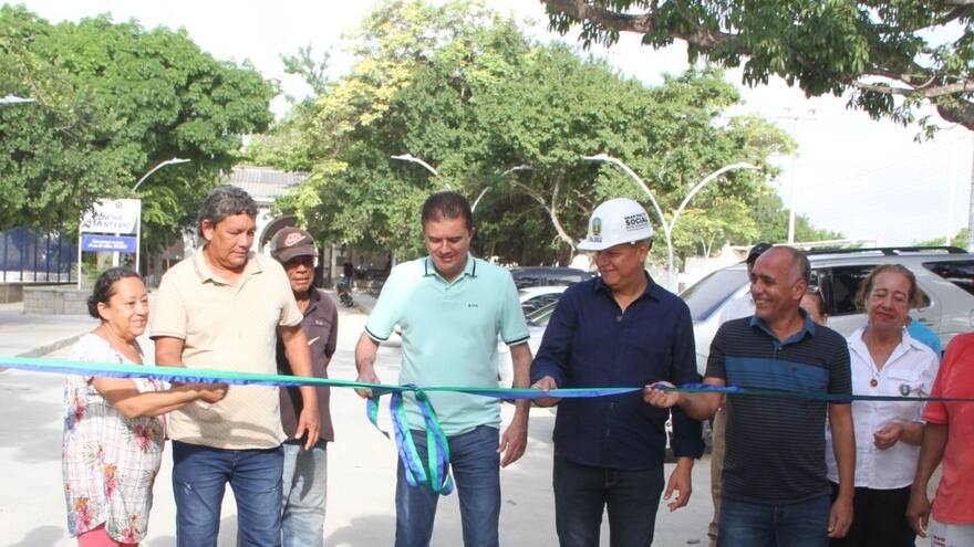 Pavimentan 127 metros lineales de vía en Soledad