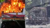 Grave incendio de bus en el norte de Barranquilla: vehículo quedó destruido