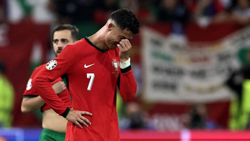 Eurocopa 2024: Cristiano Ronaldo lloró tras fallar un penalti con Portugal durante partido ante Eslovenia