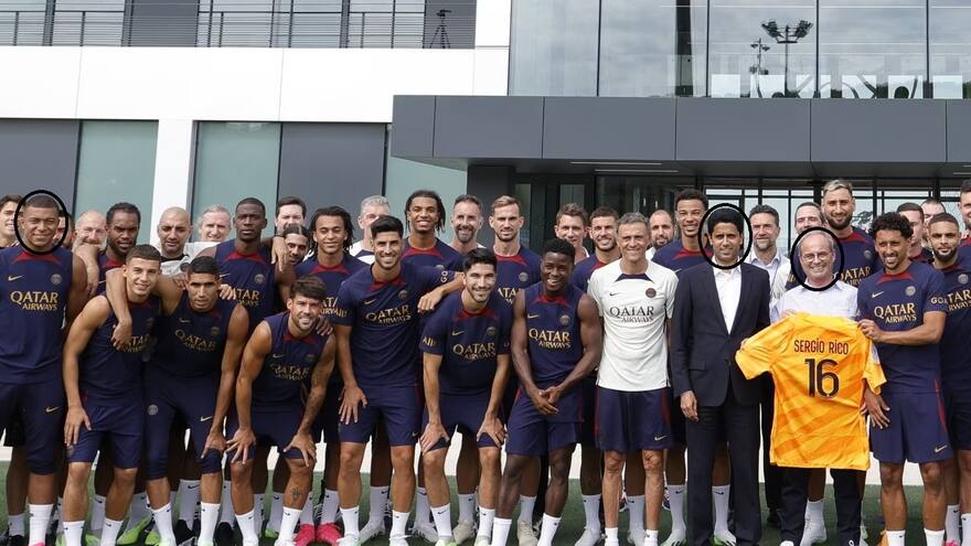 Frío primer cara a cara entre Al-Khelaifi y Mbappé en el París Saint Germain