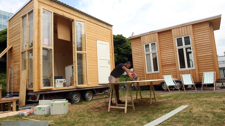 'Minicasas' para los refugiados en Berlín
