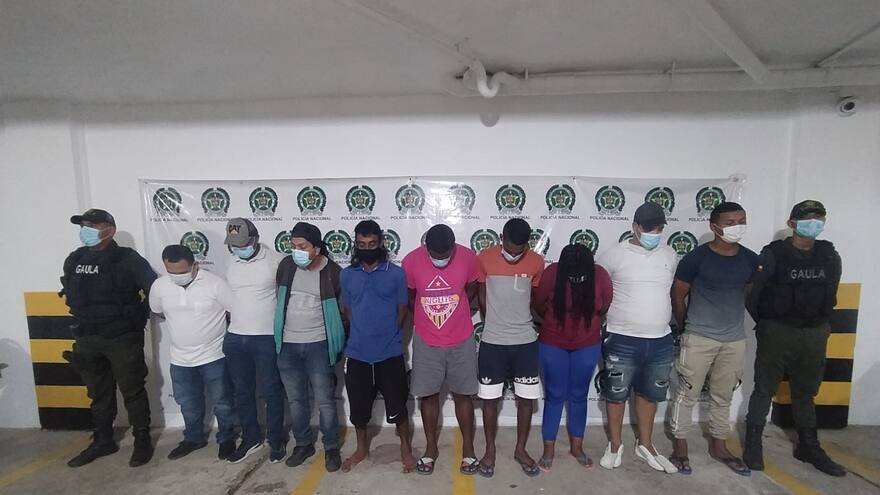 Cayeron nueve de la banda ‘los Costeños Barranquillita’