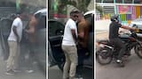 En zona prohibida de parrillero hombre y en moto sin placa, delincuentes atracan frente al Parque Venezuela