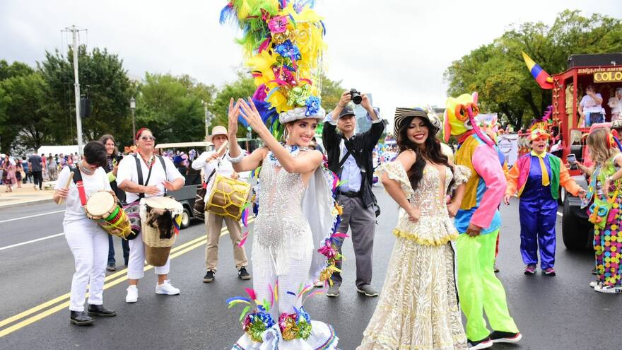 El ‘tumbao’ de la Reina del Carnaval Melissa Cure se sintió en Washington