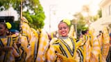 Campo de la Cruz de fiesta con el Carnaval del Sur y sus Riberas