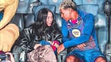 Nicki Nicole apoyó a Lamine Yamal durante el partido entre el Barcelona y Olympiakos de Grecia