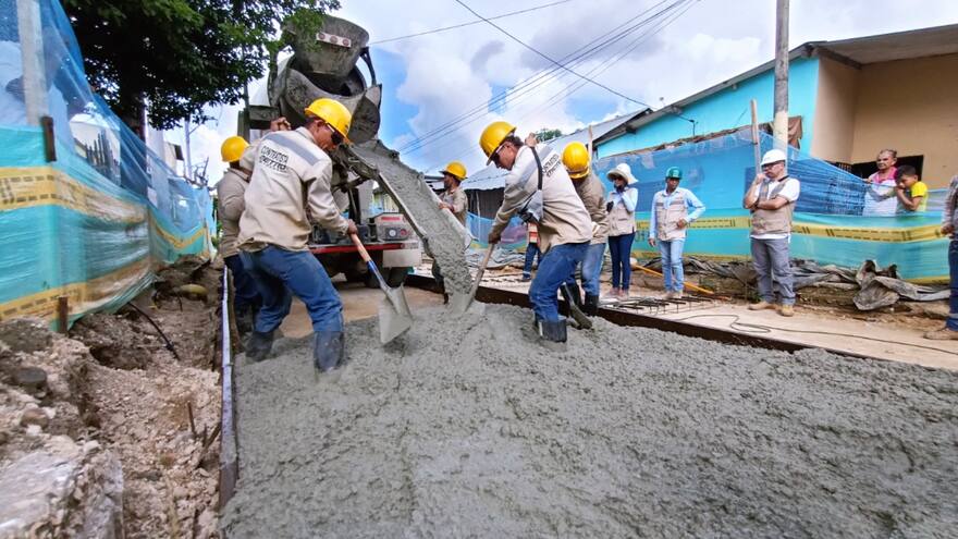 Inició la pavimentación en el corredor vial Santa Cecilia, en Sincelejo