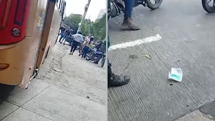 Los videos del accidente en El Recreo, donde tres mujeres fueron arrolladas por un bus de servicio público
