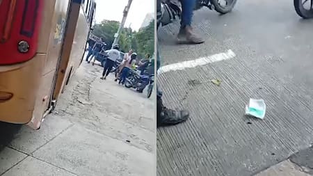 Los videos del accidente en El Recreo, donde tres mujeres fueron arrolladas por un bus de servicio público