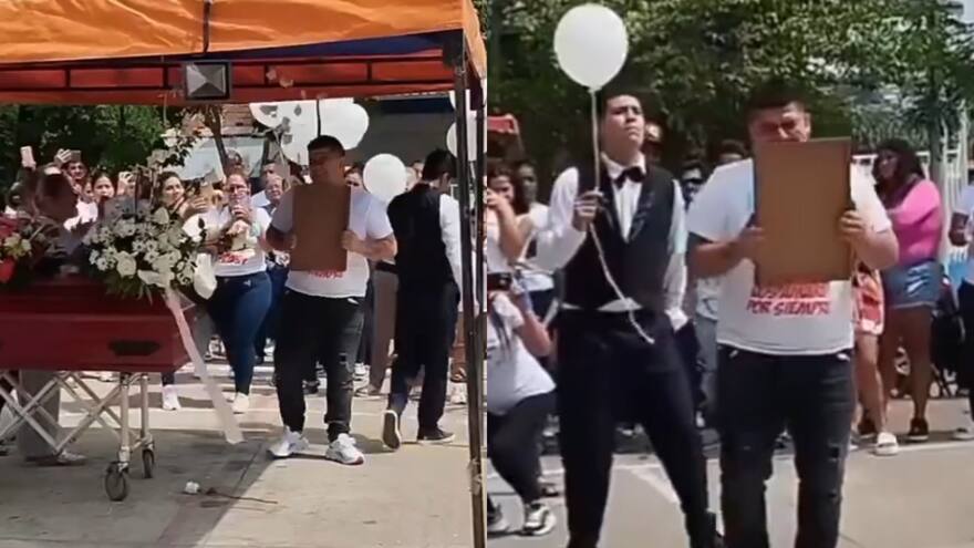 Video: Padre bailó vals con retrato de su hija que murió en incendio en Neiva