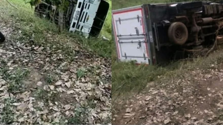 Volcamiento de un camión de alimentos dejó un herido en Tierralta, Córdoba