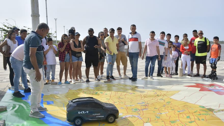 Barranquilleros rindieron tributo a la ciudad a través de su mapa