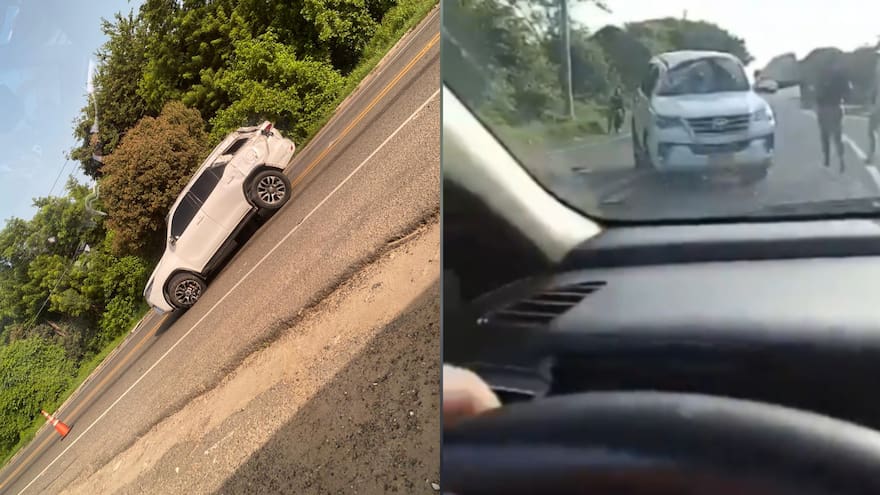 Accidente en la Vía al Mar viernes 12 de Julio: choque de camioneta deja al menos dos heridos