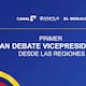 Minuto a minuto del Gran Debate Vicepresidencial desde las Regiones