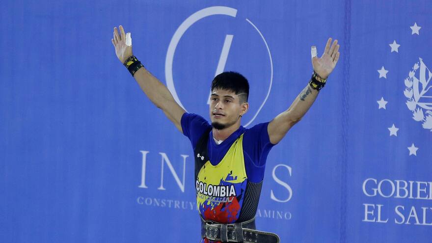 El colombiano Miguel Suárez se cuelga los 2 primeros oros de la halterofilia en los 55 kg