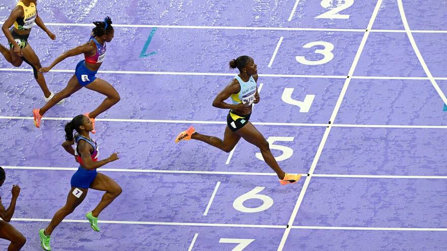 La santalucense Julien Alfred, nueva reina de la velocidad