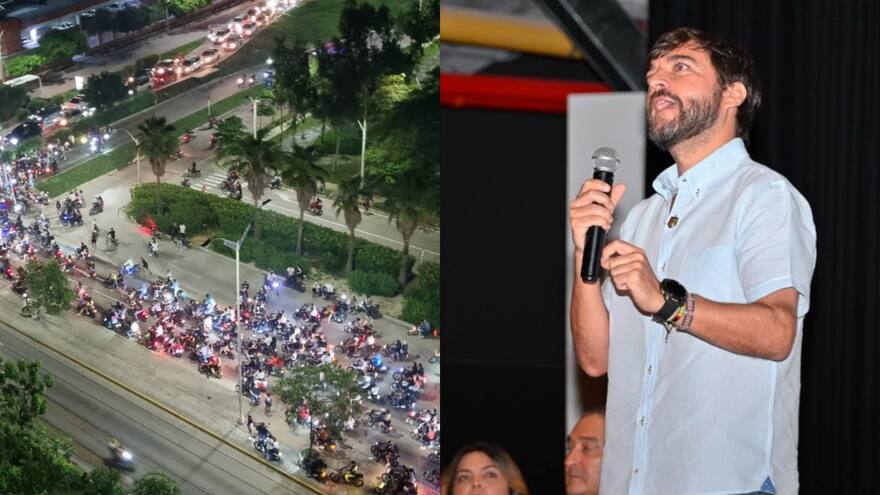 Caravana de motos en Barranquilla: alcalde Jaime Pumarejo se pronuncia