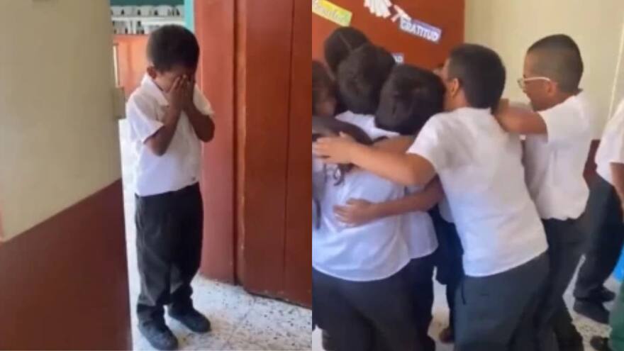 Video: Niño lloró al ver fiesta sorpresa de cumpleaños que le hicieron en su colegio