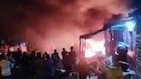 Fuerte incendio en la noche de este domingo en el barrio El Bosque
