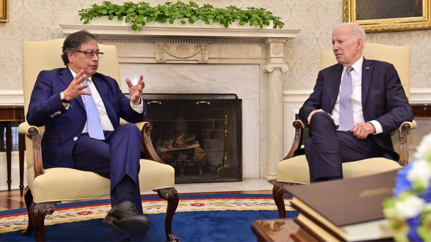 Gustavo Petro le dice a Joe Biden que quiere hablar de democracia, libertad y paz