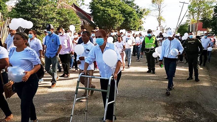 Rinden homenajes a patrullero asesinado en Colosó, Sucre