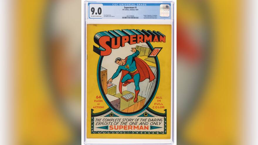 Un cómic de Superman, el más caro de la historia al venderse por 9,12 millones de dólares