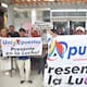 Protesta de extrabajadores de Uniapuestas por incumplimiento en el pago de liquidaciones