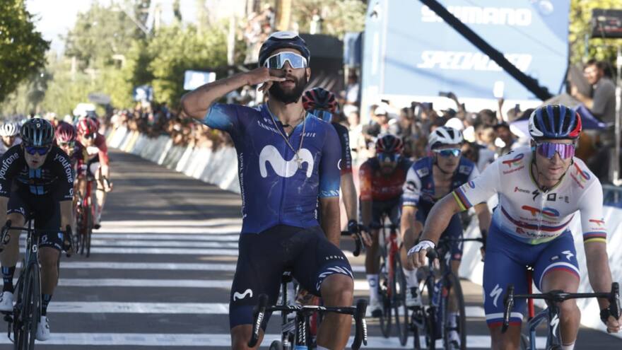 Fernando Gaviria se llevó la etapa y el liderato de la Vuelta a San Juan