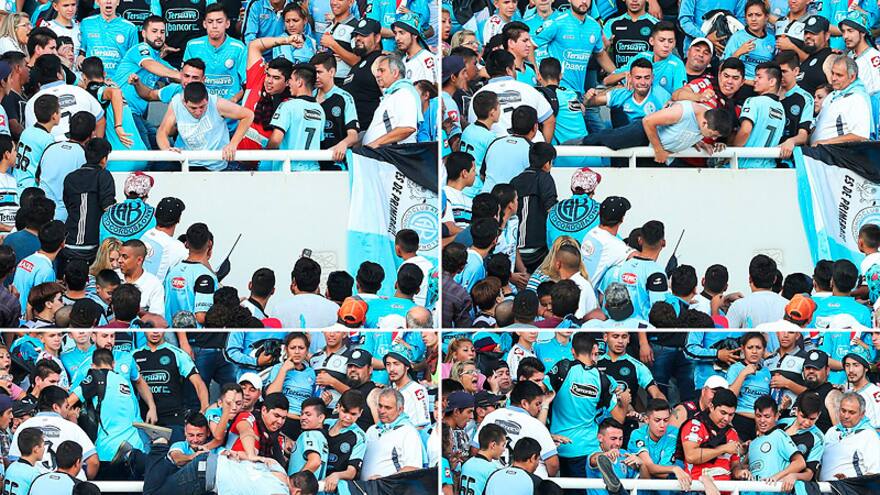 Muere el aficionado arrojado de las tribunas en un clásico argentino