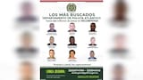 Revelan identidades de las nueve personas más buscadas por la Policía en el Atlántico
