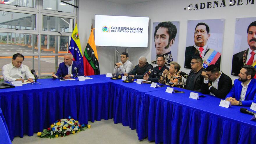 Estado venezolano de Táchira despliega 450 funcionarios para seguridad en frontera con Colombia